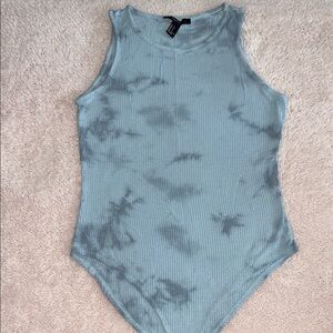 Forever 21 Light Blue Ribbed Top